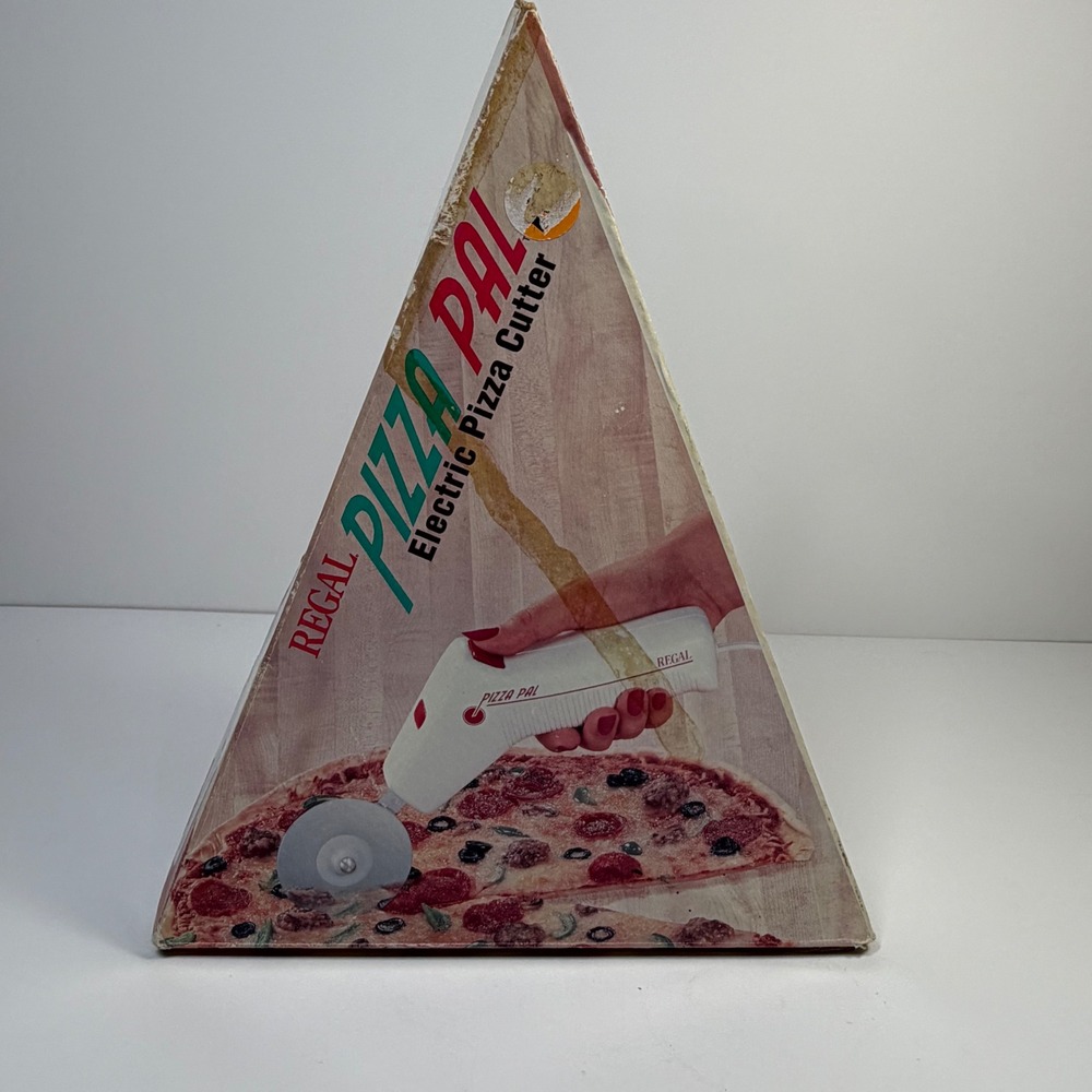 Regal Pizza Pal Electric Pizza Cutter White Vintage Retro 90s Kitsch Nostalgic